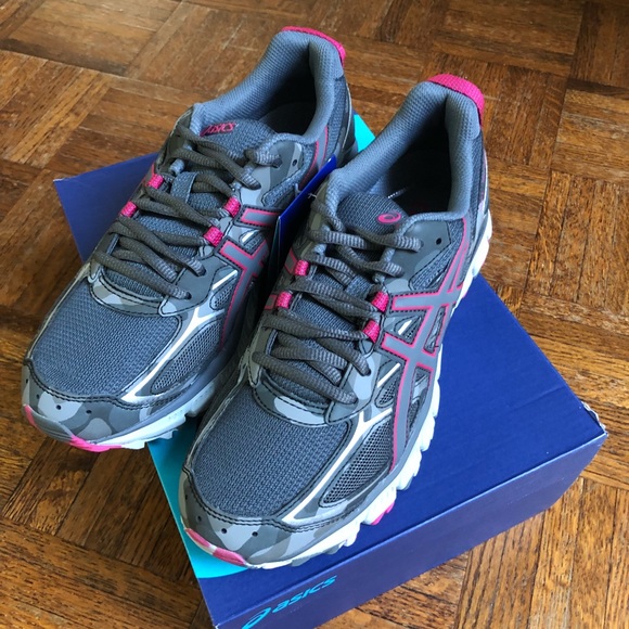 ASICS Gel-Scram 3 Camo Gray Pink Running Shoes - Picture 5 of 8